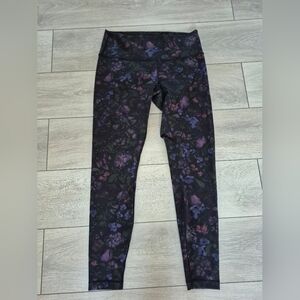 lululemon athletica Black and Purple Leggings